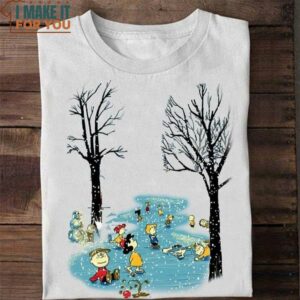 Snoopy And Friends Snow Falling T-Shirt, Cartoon Love Gift For Fans