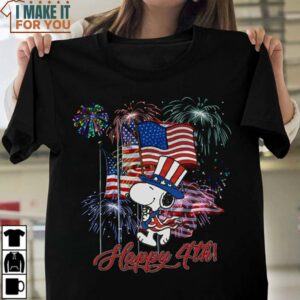 Snoopy Flag Happy The 4th Of July Shirt, American Independence T-Shirt