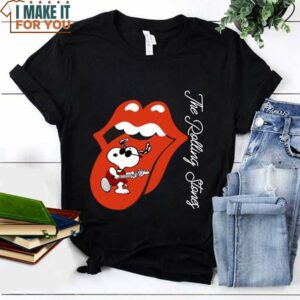 Snoopy The Rolling Stones T-Shirt, Snoopy Themed Gifts and Merchandise