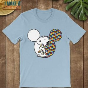 Snoopy Mickey Autism Shirt, Snoopy Gifts for Kids and Adults