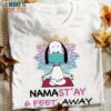 Yoga Snoopy Namastay 6 Feet Away Shirt, Unique Snoopy Gifts for Fans