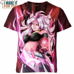 Android 21 Dragon Ball Z Shirt, Tee for Anime Lovers