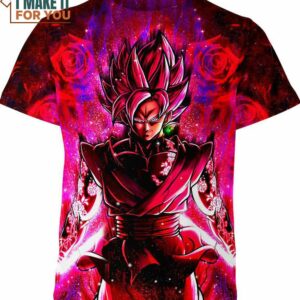 Black Goku Dragon Ball Z Shirt, Unique 3D Goku T-Shirt for Anime Fans