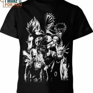 Black Main Anime Shirt, Perfect Gift for Anime Enthusiasts