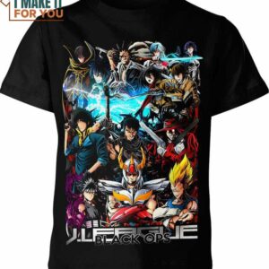 Black Ops Anime Shirt, Unique Dragon Ball Z Character Design
