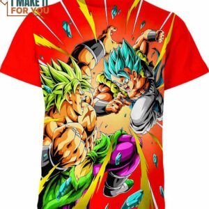 Gogeta Vs Broly Dragon Ball Z Shirt, Iconic Dragon Ball Z Duo Design Gogeta Vs Broly Dragon Ball Z Shirt, Iconic Dragon Ball Z Duo Design