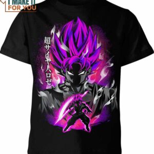 Goku Black Dragon Ball Shirt, Goku 3D Tee for Anime Lovers