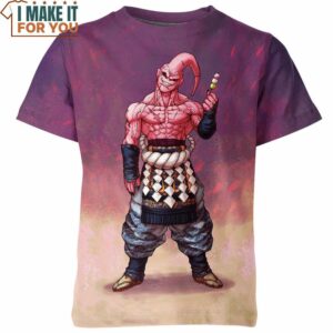 Majin Buu 3D Printed T-Shirt, Unique Dragon Ball Z Character Design