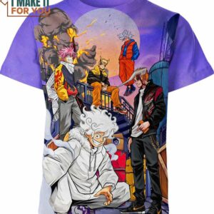 One Piece Bleach Dragon Ball Z Fairy Tail Naruto Shirt, Featuring All Your Favorite Characters
