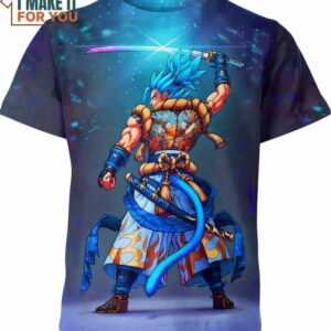 Samurai Gogeta Dragon Ball Z Shirt, Unique Dragon Ball Z Character Design