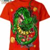 Shenron Dragon Ball Z Shirt, 3D Printed Tee for Fans