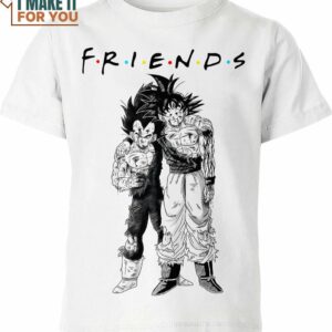 Son Goku And Vegeta Friends Dragon Ball Z Shirt, Eye-catching Dragon Ball Z Apparel
