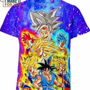 Son Goku Dragon Ball Z Shirt, Ultra Instinct Goku 3D T-Shirt