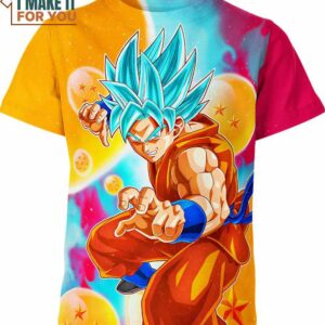 Son Goku Dragon Ball Z Shirt, Unique 3D Goku T-Shirt for Anime Fans