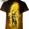 Son Goku x Naruto Shirt, Unique 3D Goku T-Shirt for Anime Fans