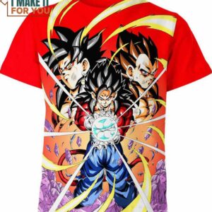 Son Goku x Vegeta Gogeta Dragon Ball Z Shirt, Iconic Dragon Ball Z Duo Design