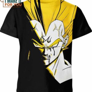 Vegeta Dragon Ball Z Shirt, Unique Dragon Ball Z Character Design