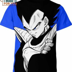 Vegeta Dragon Ball Z Shirt, Vegeta Printed Tee for Fans
