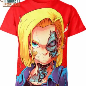 Android 18 Cyberpunk Dragon Ball Z Shirt, T-Shirts for Sale Android 18 Cyberpunk Dragon Ball Z Shirt, T-Shirts for Sale