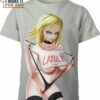 Android 18 Hentai Ahegao Dragon Ball Z Shirt, Perfect Dragon Ball Gift