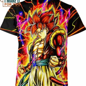 Gogeta SS4 Cool Art Dragon Ball Z Shirt, Perfect Gift for Anime Enthusiasts