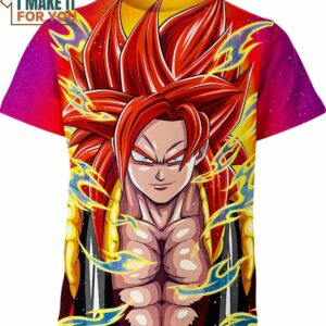 Gogeta Super Saiyan 4 Dragon Ball Z Shirt, Unique Dragon Ball Z Character Design