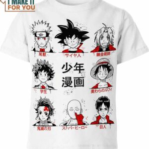 Hot Boy Anime Shirt, Featuring All Your Favorite Characters