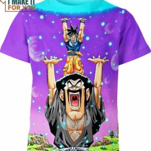 Santa X Goku Dragon Ball Z Shirt, Cute Duo Dragon Ball Gift