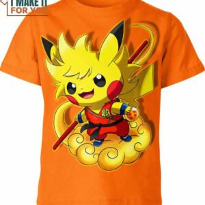 Son Goku Dragon Ball Z x Pikachu Pokemon Shirt