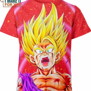 Stylish Son Gohan 3D Printed Tee, Perfect Dragon Ball Gift Idea