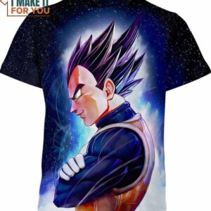 Vegeta Dragon Ball Z Shirt, 3D Tee for Anime Lovers