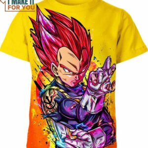 Vegeta Dragon Ball Z Shirt, Unique Dragon Ball Z Character Design