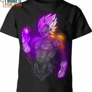 Vegeta Dragon Ball Z Shirt, Vegeta 3D Printed Tee for Fans