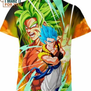 Broly And Gogeta Dragon Ball Z Shirt, 3D Tee for Anime Lovers