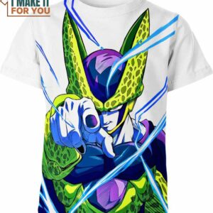 Cell Dragon Ball Z Shirt, Unique 3D Goku T-Shirt for Anime Fans