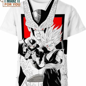 Cell Vs Gohan Dragon Ball Z Shirt, 3D Tee for Anime Lovers