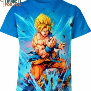 Dragon Ball Gift, Unique 3D Goku T-Shirt for Anime Fans