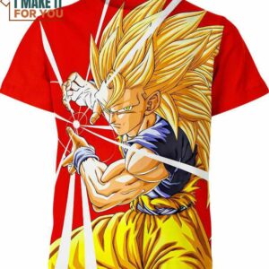 Goku Ssj3 Dragon Ball Z Shirt, 3D Tee for Anime Lovers