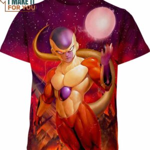 Gold Frieza Dragon Ball Z Shirt, Eye-catching Dragon Ball Z Apparel