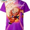 Krillin Fighting Dragon Ball Z Shirt, 3D Tee for Anime Lovers