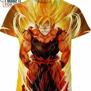 Ultimate Dragon Ball Gift, Ultra Instinct Goku 3D Printed Tee