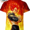 Vegeta Dragon Ball Z Shirt, Super Saiyan Vegeta 3D Tee for Anime Lovers