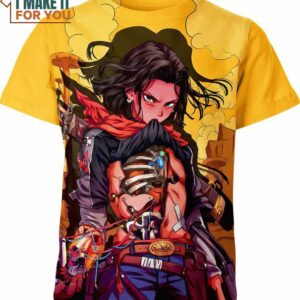 Android 17 Cyberpunk Dragon Ball Z Shirt, Unique Dragon Ball Z Character Design Android 17 Cyberpunk Dragon Ball Z Shirt, Unique Dragon Ball Z Character Design