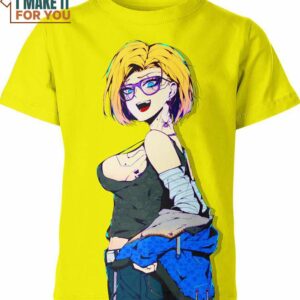 Android 18 Cute Dragon Ball Z Shirt, Stylish Dragon Ball 3D Printed Tee Android 18 Cute Dragon Ball Z Shirt, Stylish Dragon Ball 3D Printed Tee