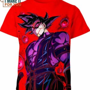 Black Goku 3D Art Dragon Ball Z Shirt, Dragon Ball Gift for All Ages