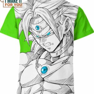 Broly Classic Art Dragon Ball Z Shirt, Stylish Dragon Ball 3D Printed Tee