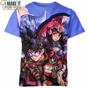Chichi and Son Goku Dragon Ball Z Shirt, Iconic Dragon Ball Z Duo Design