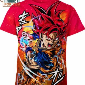 Dragon Ball Gift for All Ages, Red Goku 3D T-Shirt