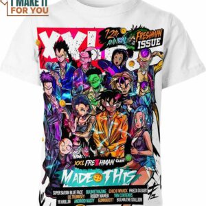 Dragon Ball Z Shirt GTA Style, Featuring All Your Favorite Characters