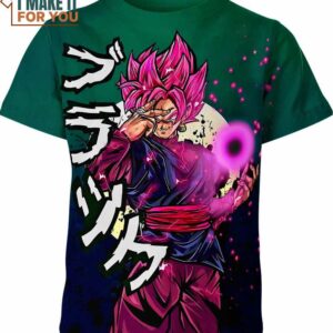 Goku Black Dragon Ball Z Shirt, Vibrant Goku Printed Tee for Fans